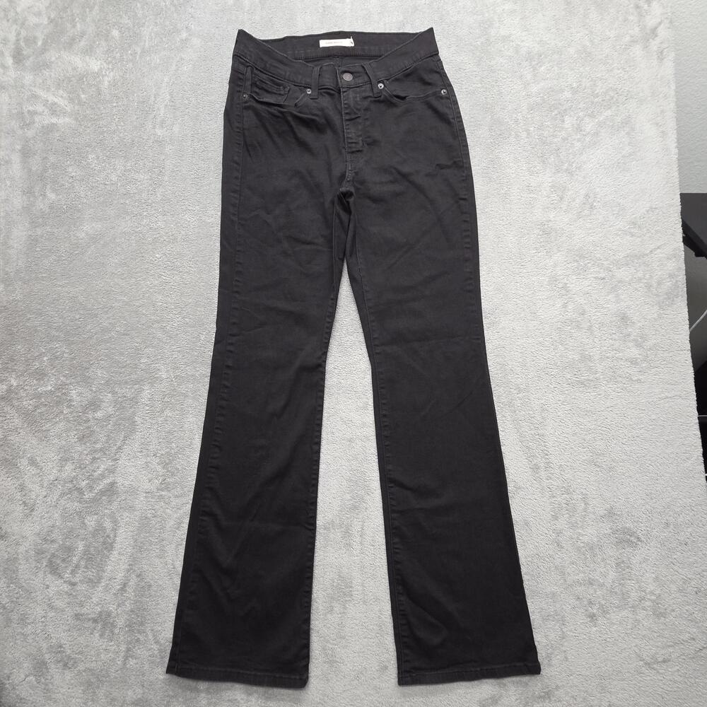 Levi's Classic Bootcut Jeans Womens 4 Black Stretch Cotton Blend